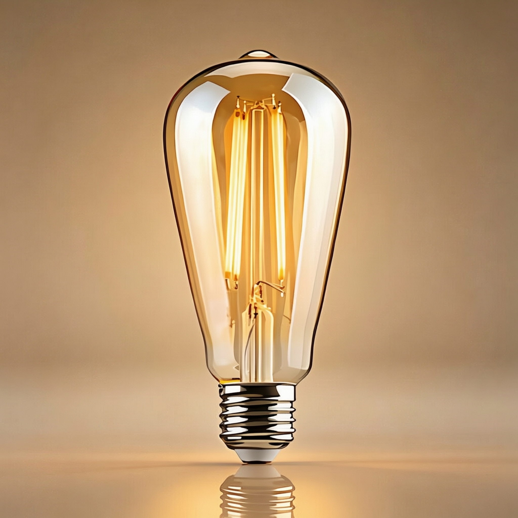 ST64-8W-3000K-GOLDEN GLASS-DIMMABLE-100LM/W-F