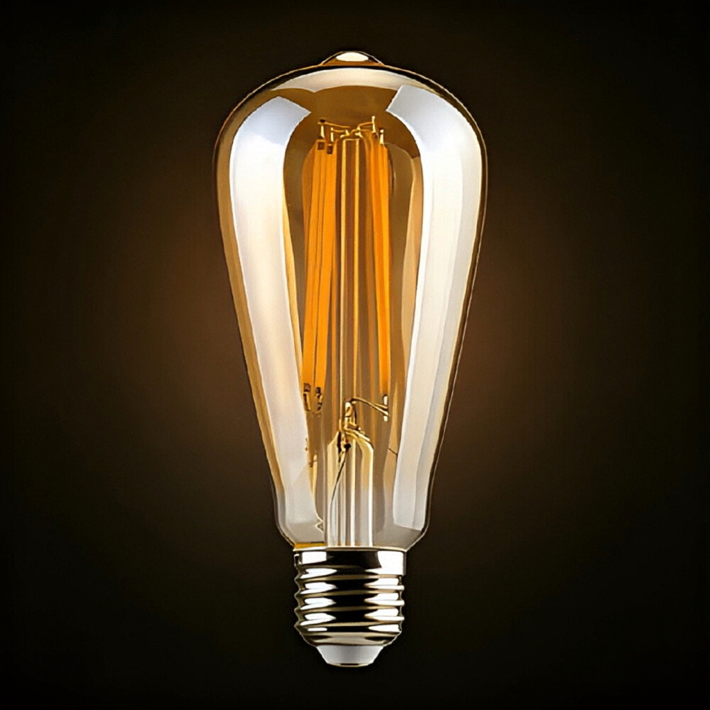 ST64-8W-3000K-GOLDEN GLASS-DIMMABLE-100LM/W-F